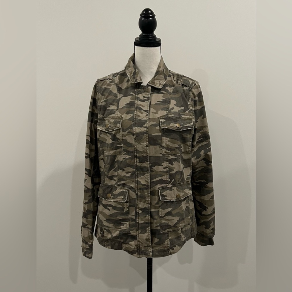Mudd Distressed Camp Jacket